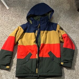 Burton Kids Multicolor Puffer Jacket and pants
